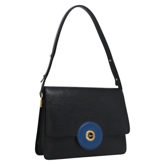 LOUIS VUITTON Epi Bicolor Free Run Shoulder Bag Black Blue - Picture 2 of 16